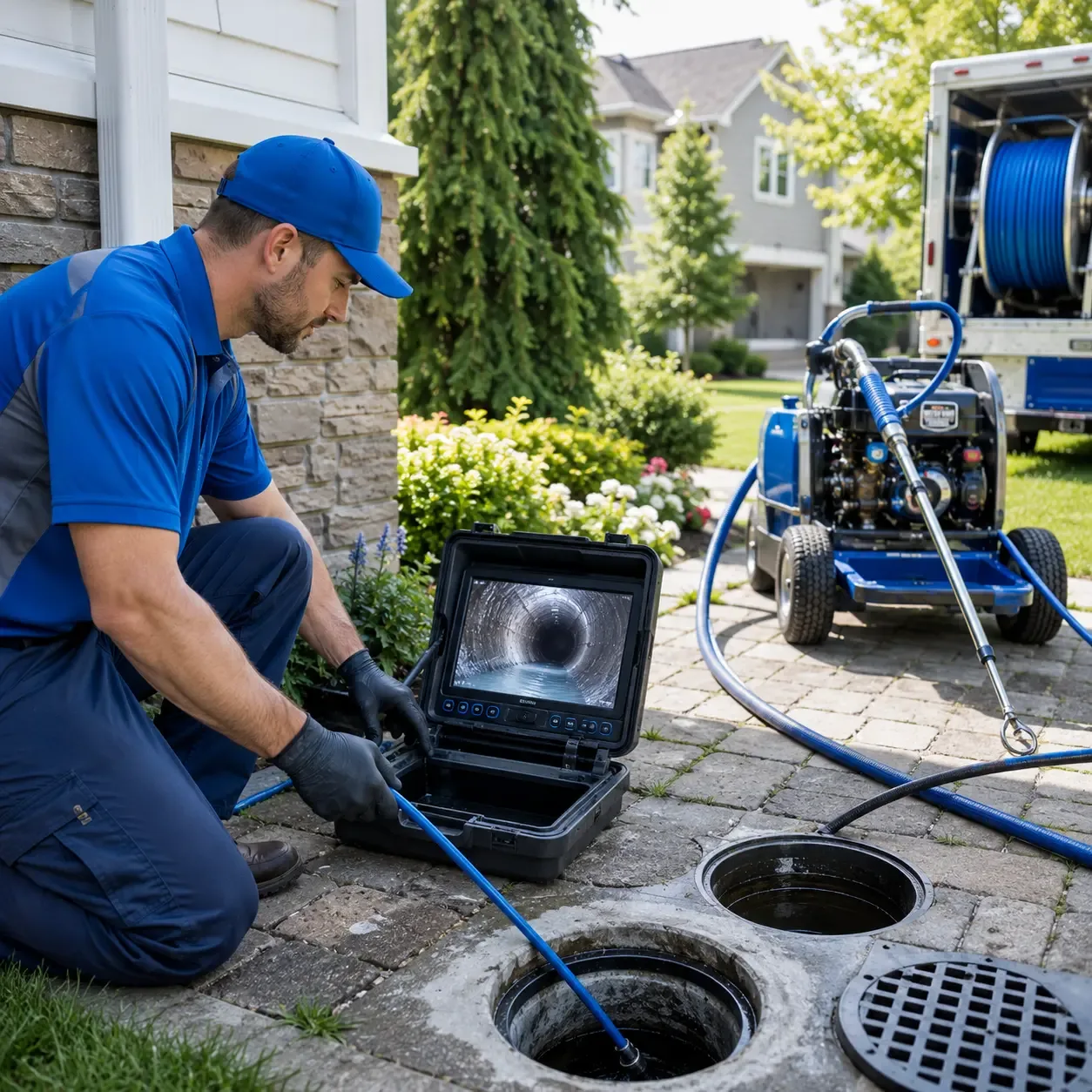 Outdoor drain cleaning professionals serving Lexington, MI