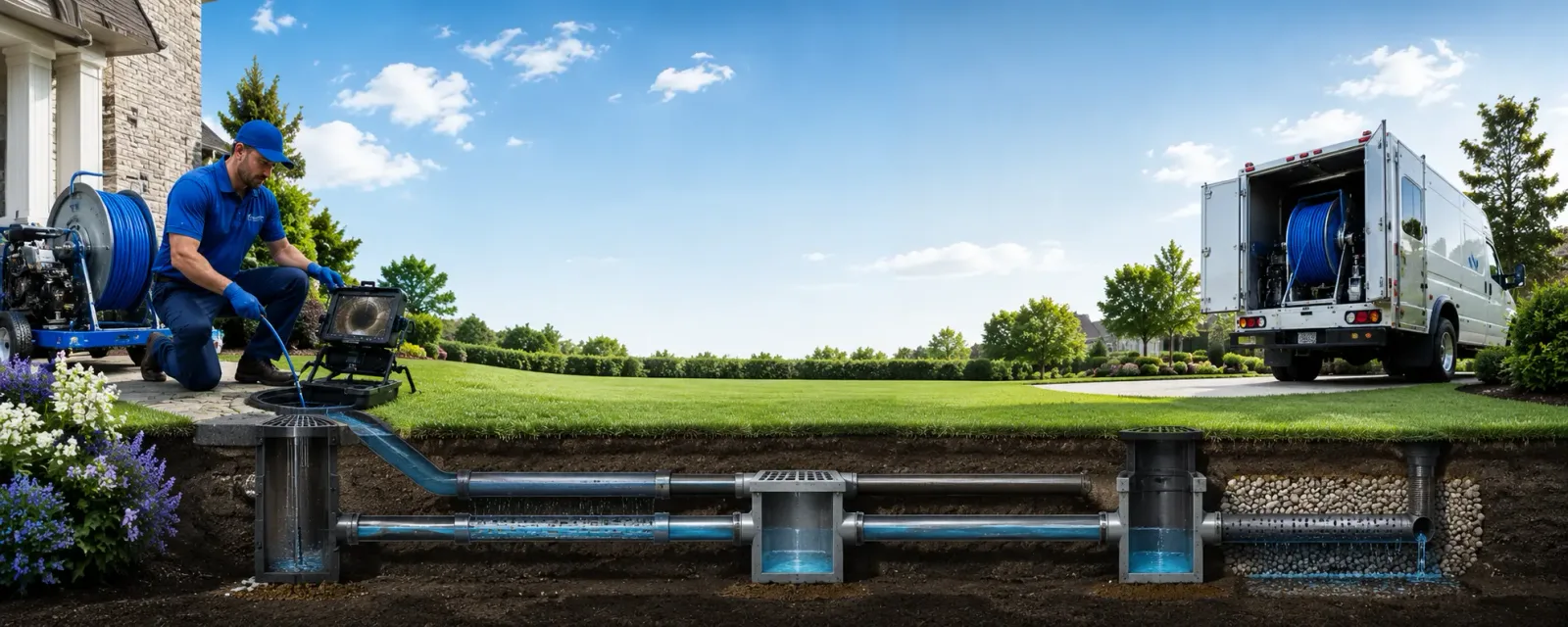 Outdoor drain cleaning information for Lexington, MI