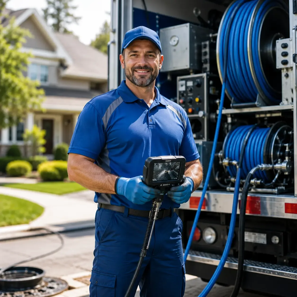 Local outdoor drain cleaning specialists in Lexington, MI